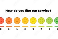 Obraz na płótnie Vector feedback survey template. Ten scale of color ... How To Transition Outfits From Day To Night